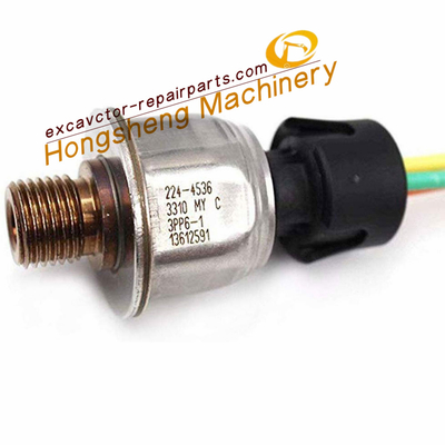 Cat E325D E329D E336D مستشعر ضغط الوقود السكك الحديدية المشتركة 2244536224-4536